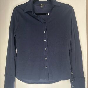 Banana Republic Dark Blue Button-Down Shirt